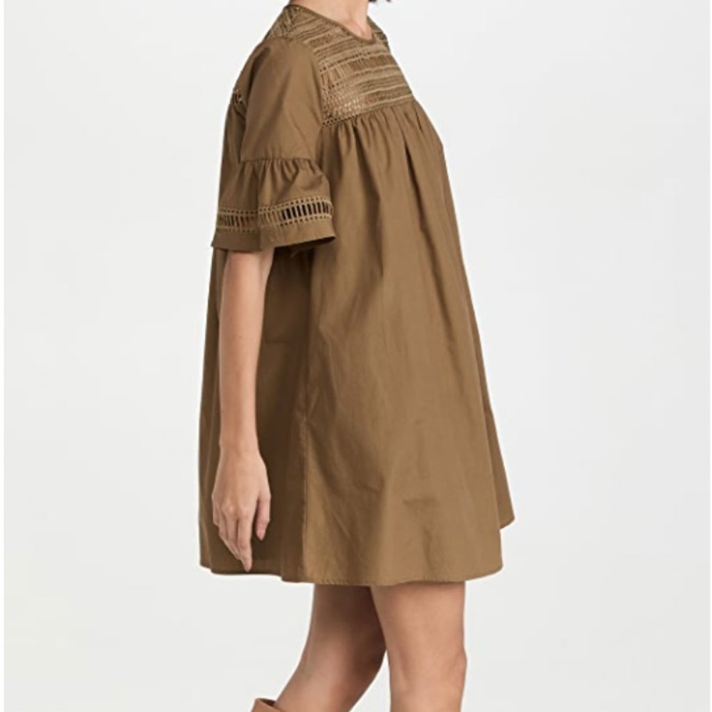 English Factory Lace Detail Mini Dress - Small